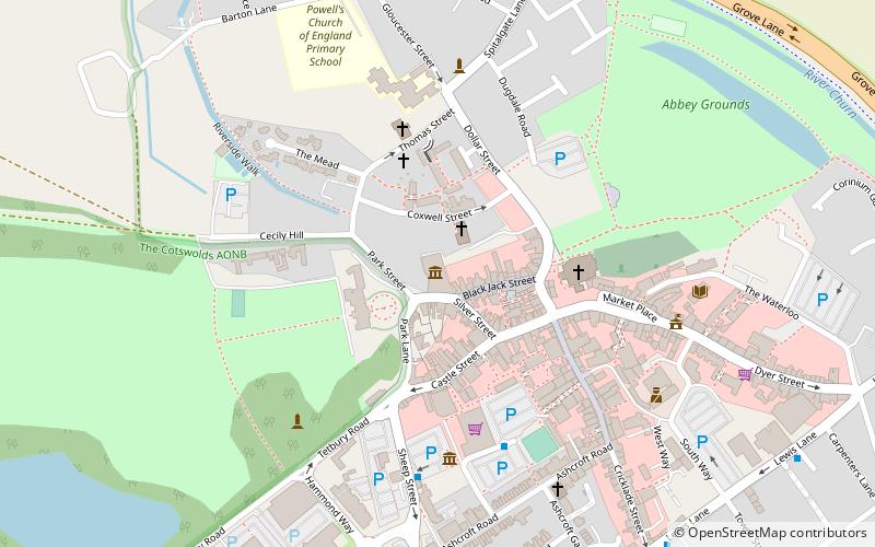 corinium museum cirencester location map