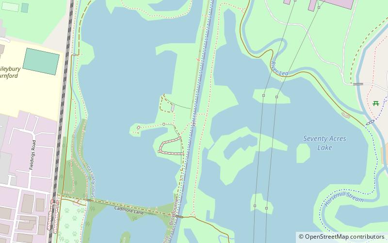 Cheshunt Lock location map