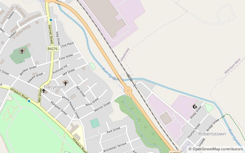 iron tram bridge aberdare location map