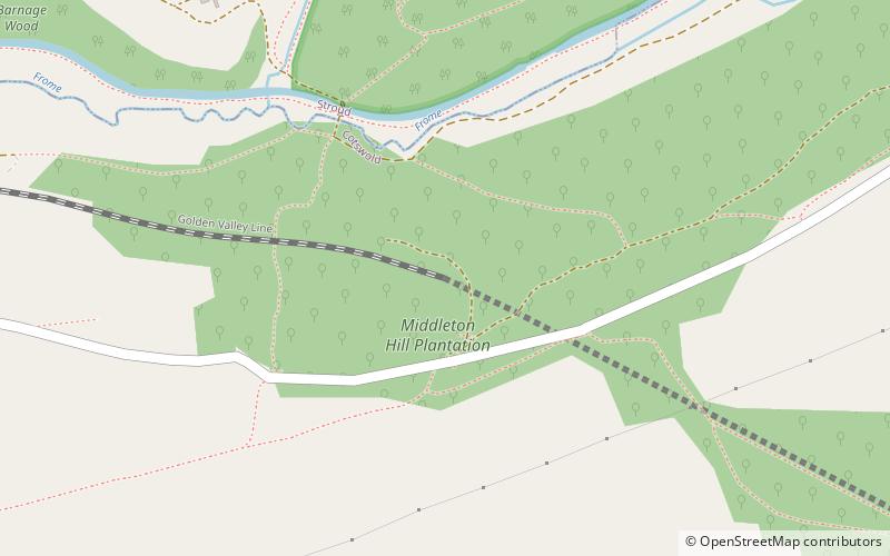 sapperton railway tunnel chalford location map