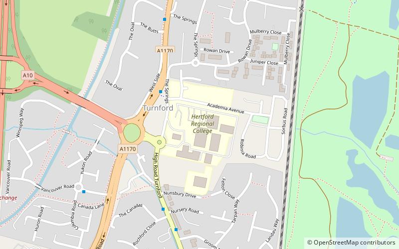 Hertford Regional College location map