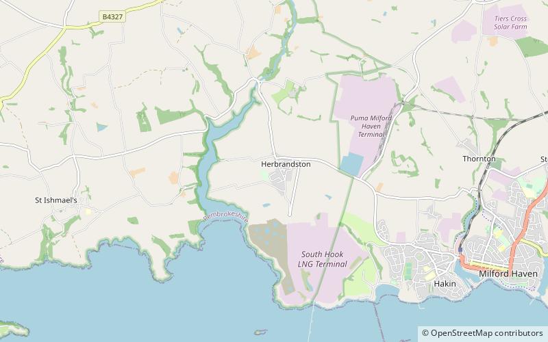 Herbrandston location map