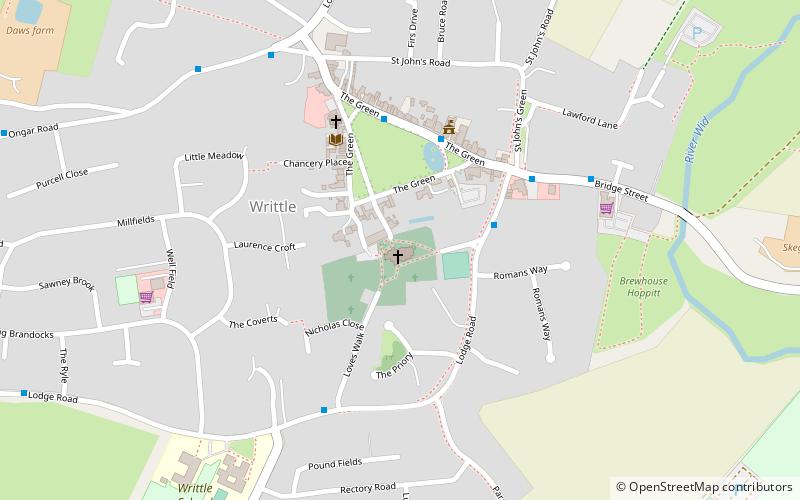 Writtle location map