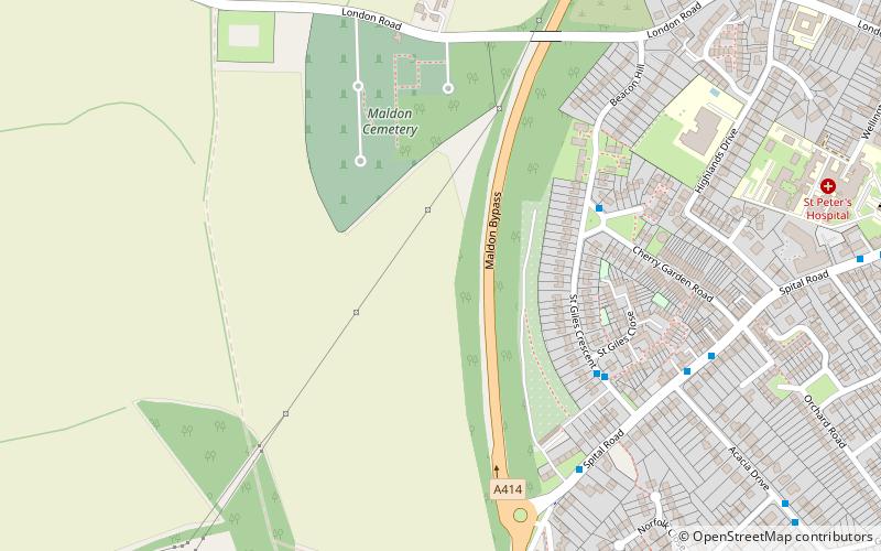 Maldon Cutting location map