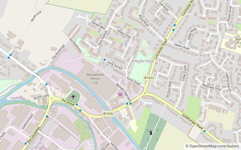 heybridge maldon location map