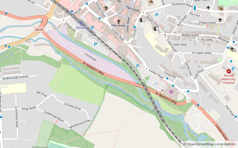 Frome Banks location map