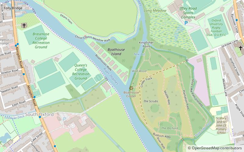 Trinity College Boat Club location map