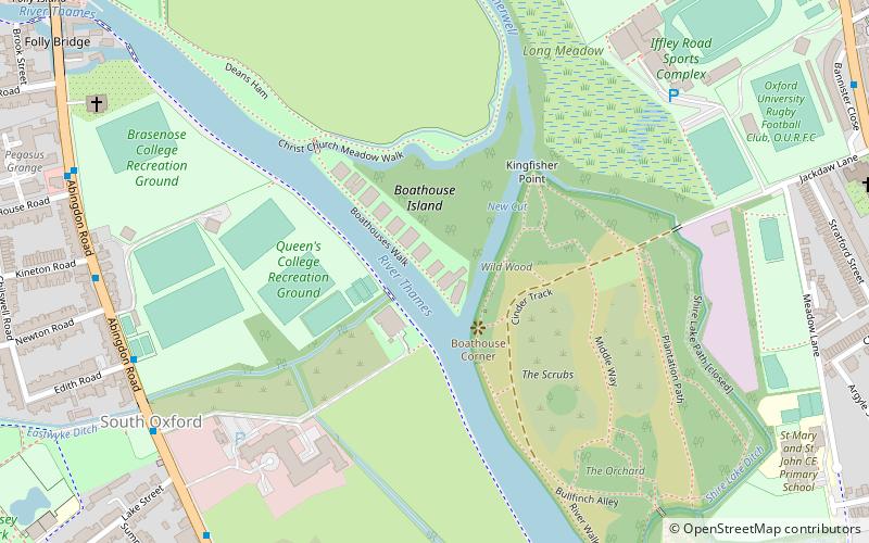 Worcester College Boat Club location map