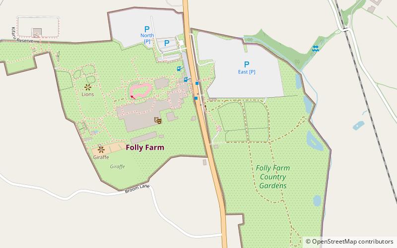 Folly Farm Adventure Park and Zoo location map