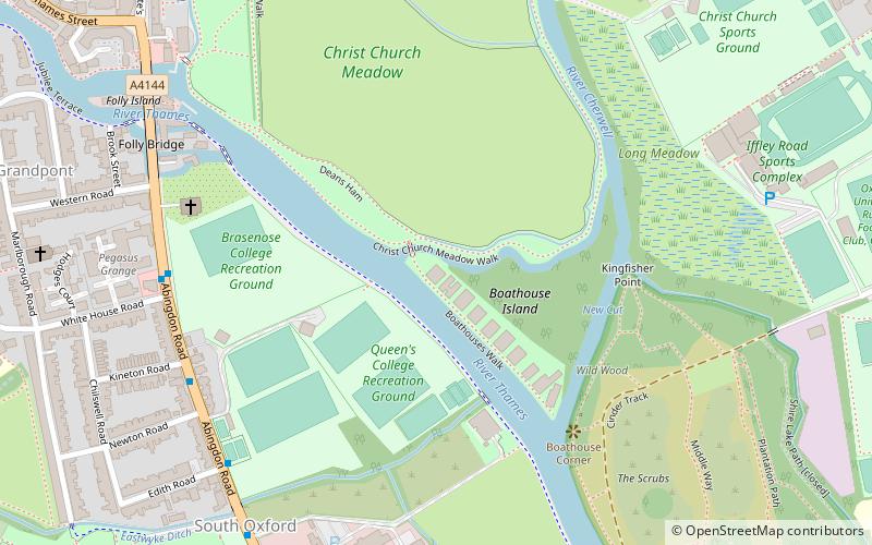 St Anne's College Boat Club location map