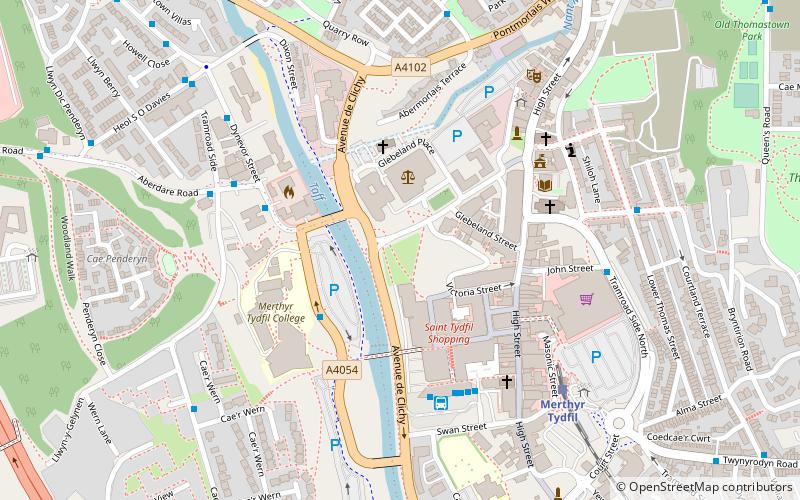 ynysgau chapel merthyr tydfil location map