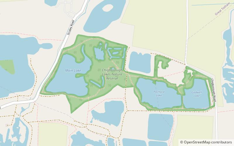 Chigborough Lakes location map