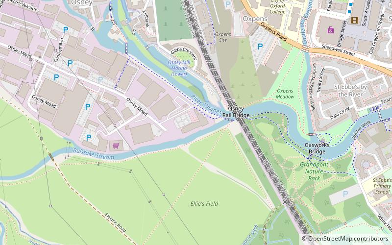 Osney Rail Bridge location map