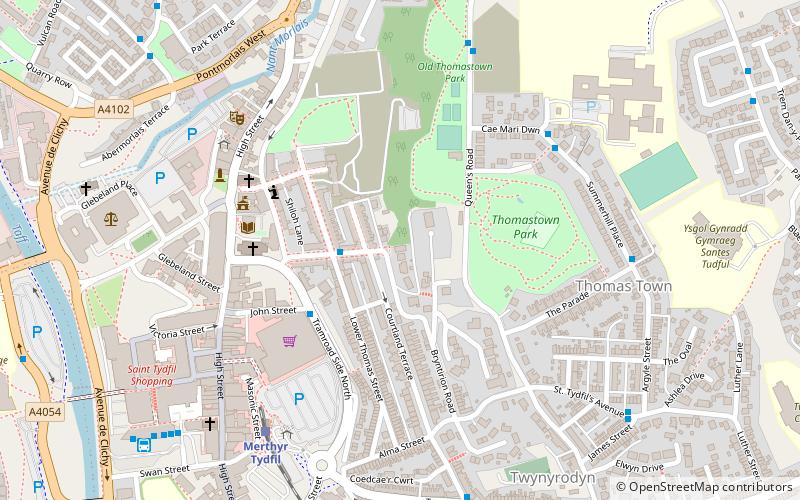 Sinagoga de Merthyr location map