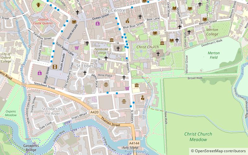 Oxford University Catholic Chaplaincy location map