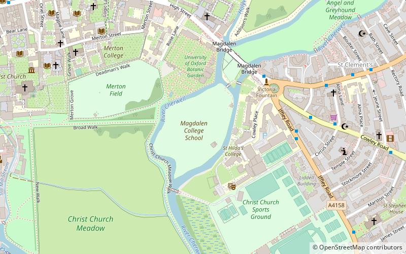 Magdalen Ground location map