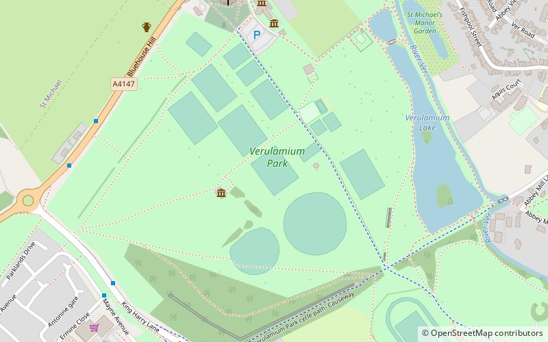 Verulamium Park location map
