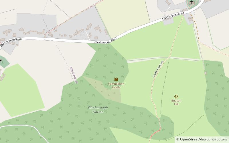 Cymbeline's Castle location map