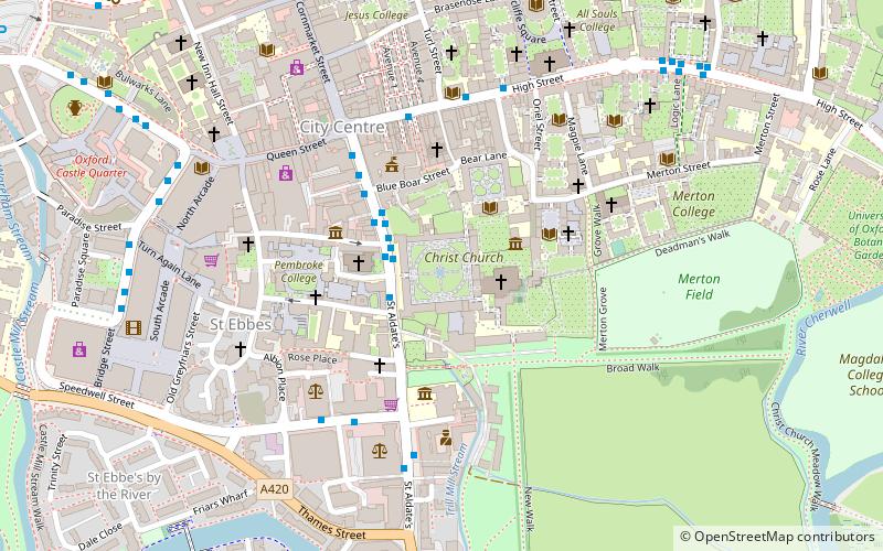 Canterbury Quadrangle location map
