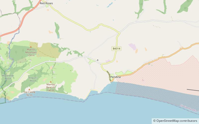 Morfa Bay Adventure Wales location map