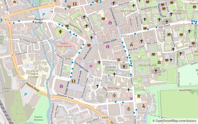 St Ebbe's Church location map