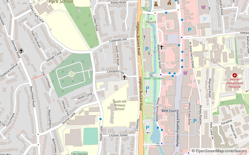 South Hill Centre location map