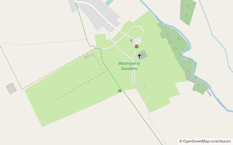 Waterperry Gardens location map