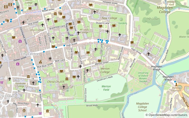 Merton Street tennis court location map