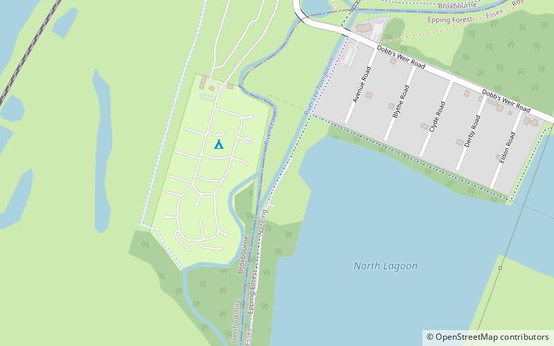 Dobbs Weir Lock location map