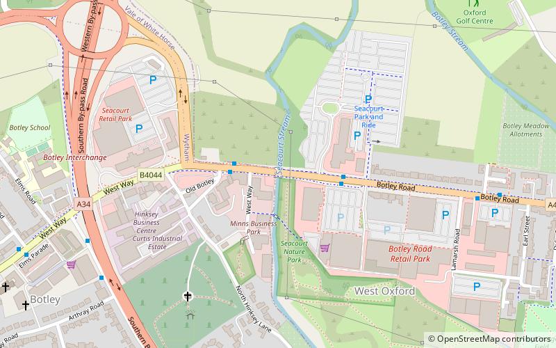 Botley Bridge location map