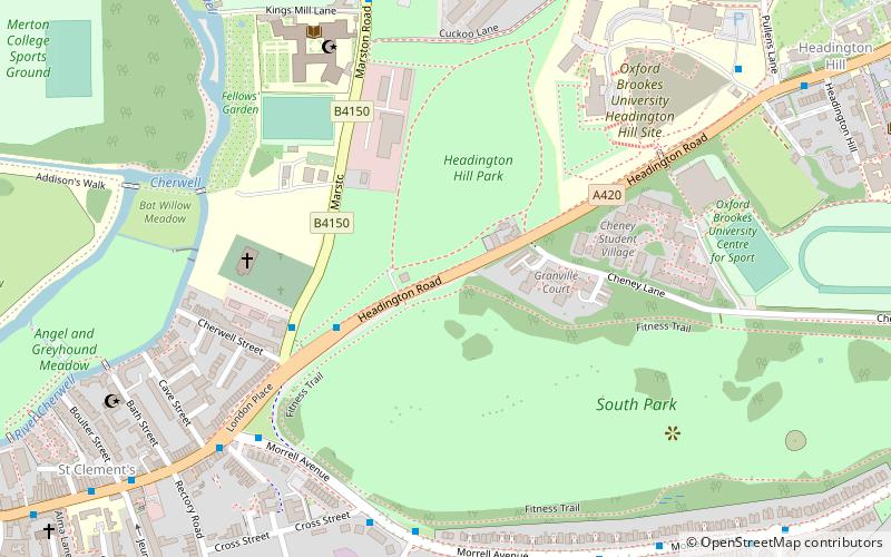 Headington Road location map