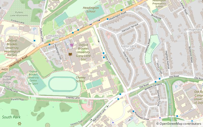 Oxford Brookes University location map