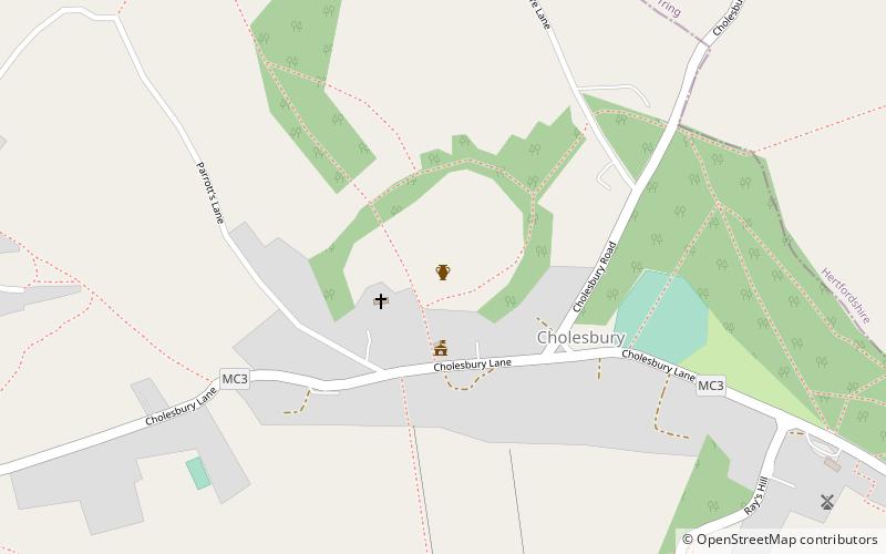 Cholesbury Camp location map