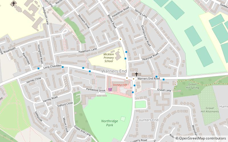 warners end hemel hempstead location map