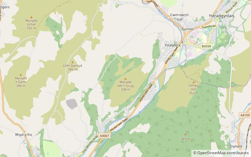 Mynydd Allt-y-grug location map