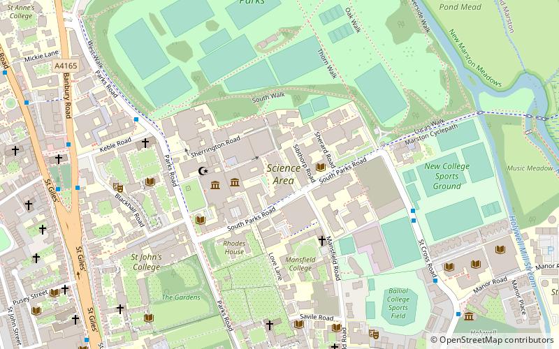 Radcliffe Science Library location map