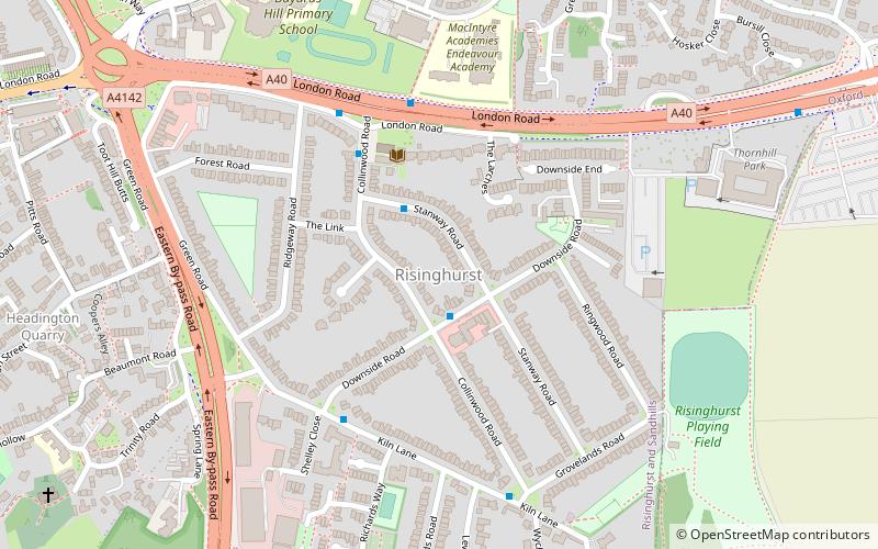 risinghurst oksford location map