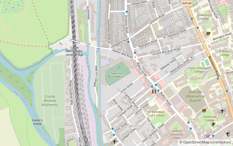 St Sepulchre’s Cemetery location map