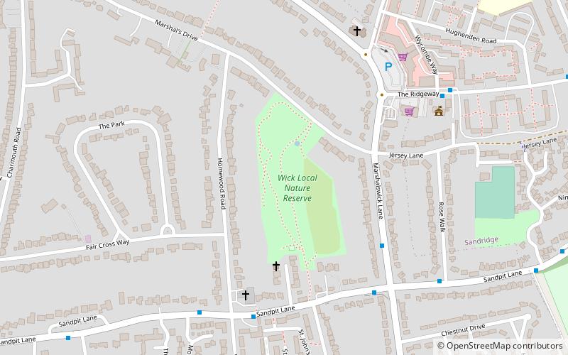 The Wick Local Nature Reserve location map