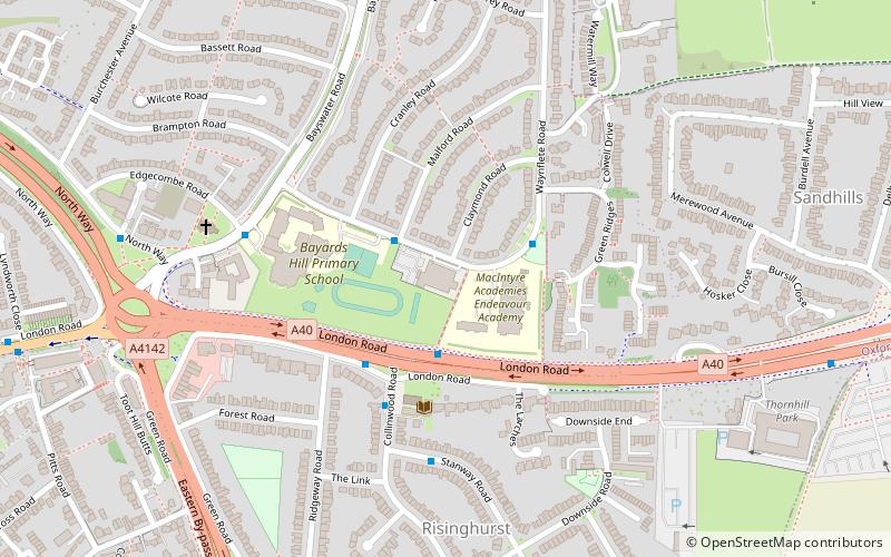 barton leisure centre oksford location map