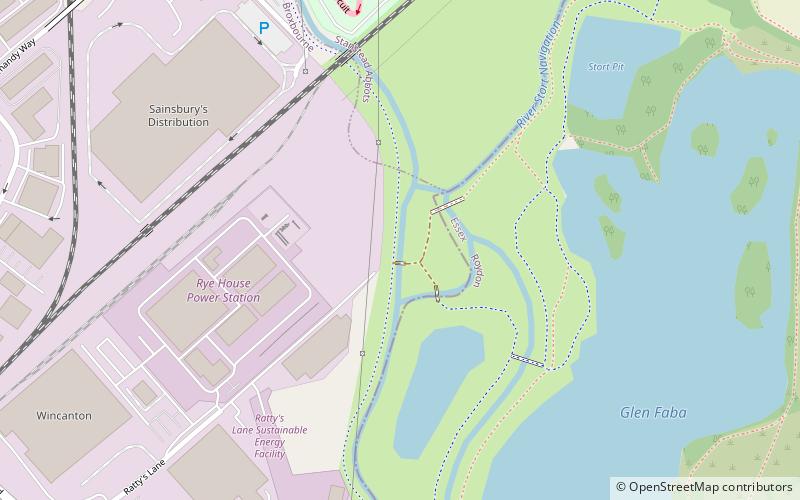 Feildes Weir Lock location map