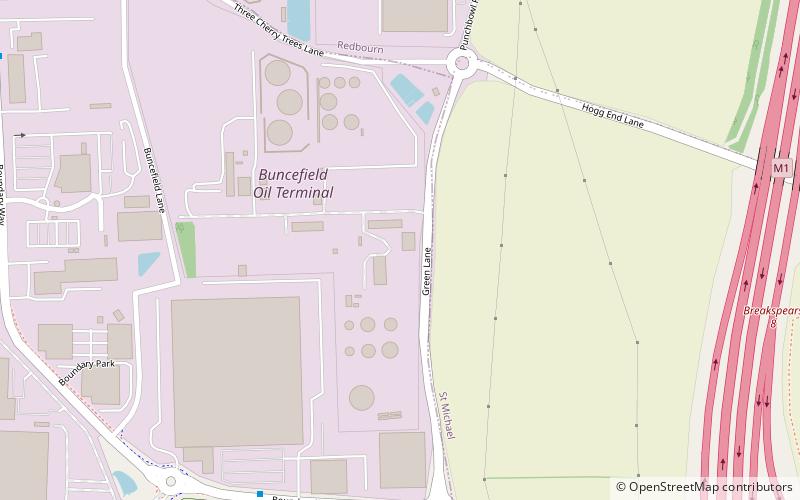 Buncefield oil depot location map