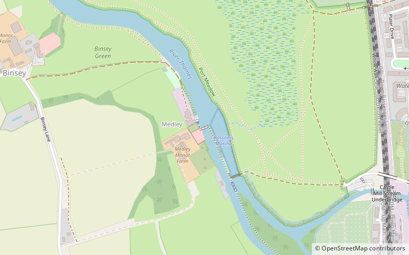 Medley Footbridge location map