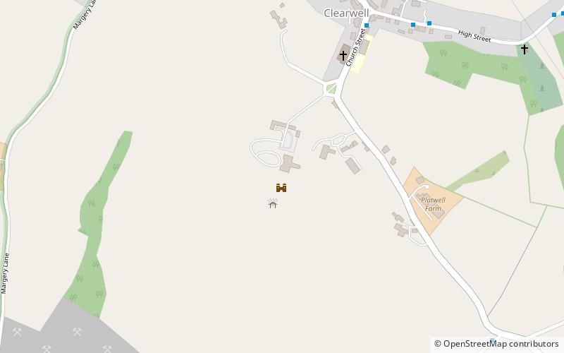 Clearwell Castle location map