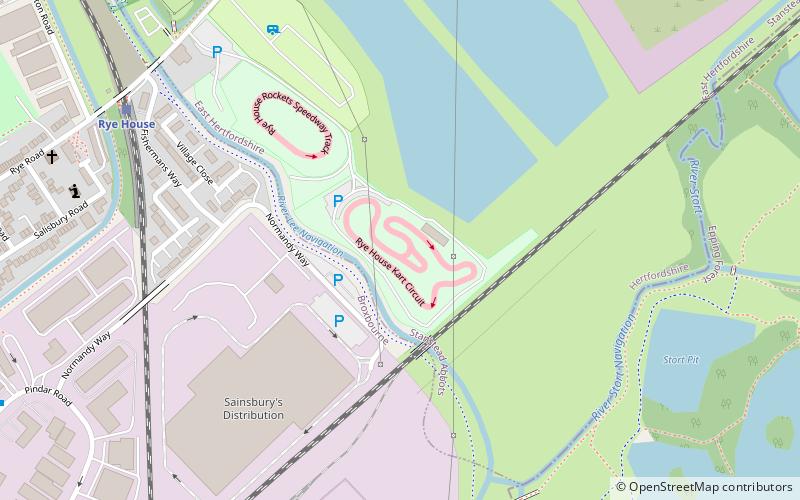 Rye House Kart Raceway location map