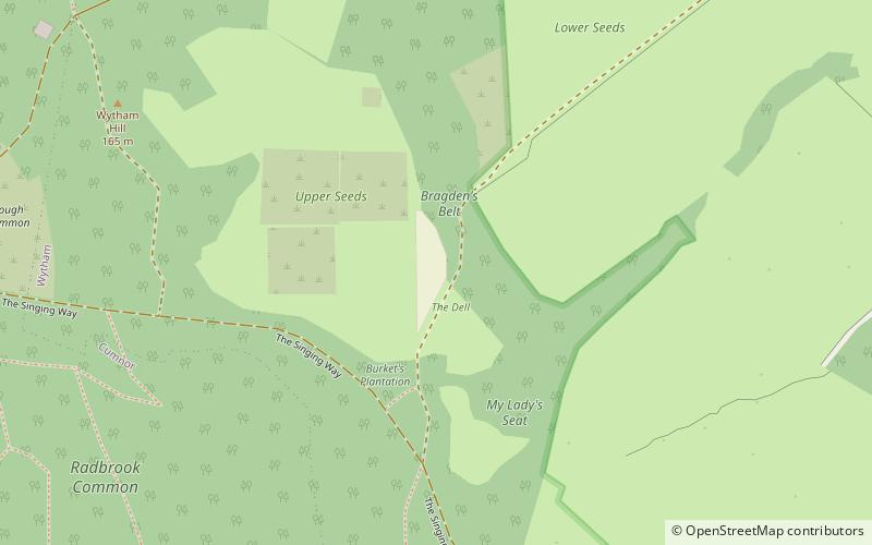 Wytham Woods location map
