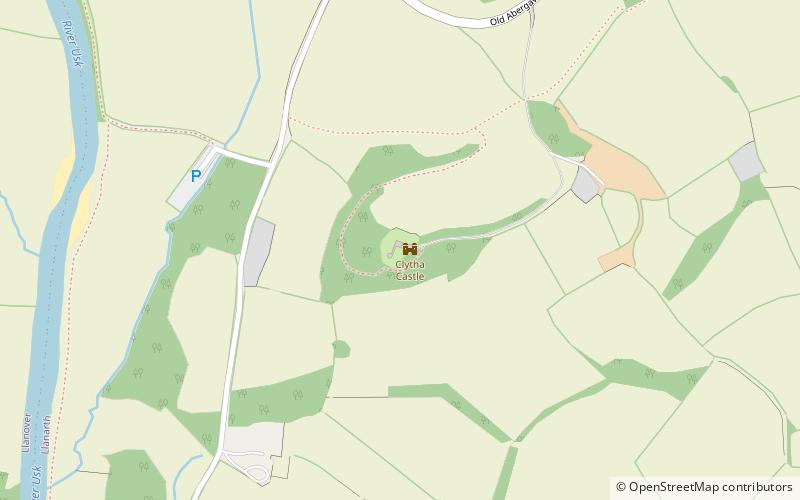 Clytha Castle location map