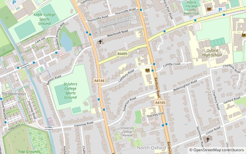 Lathbury Road location map