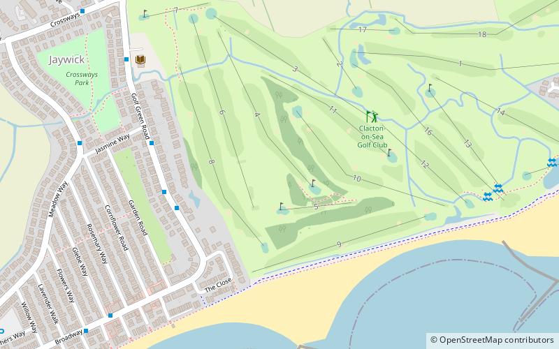 Clacton Cliffs and Foreshore location map