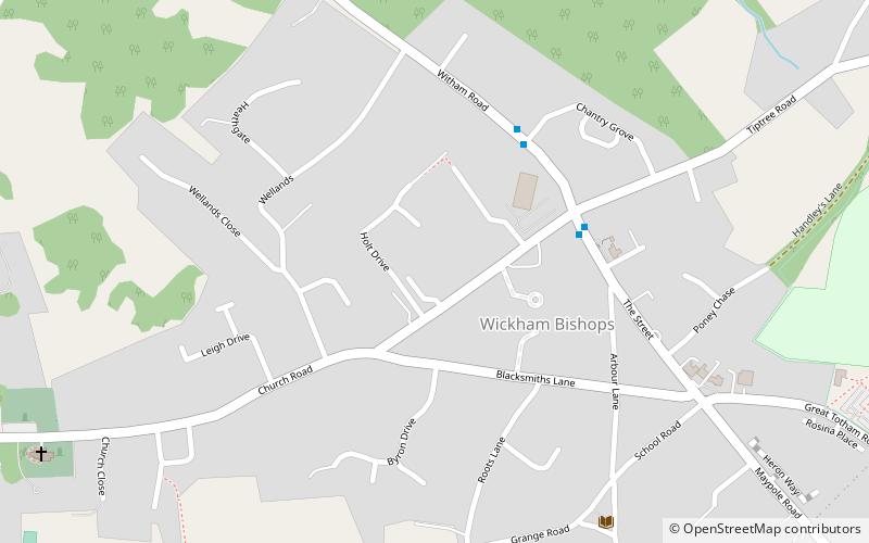 Wickham Bishops location map